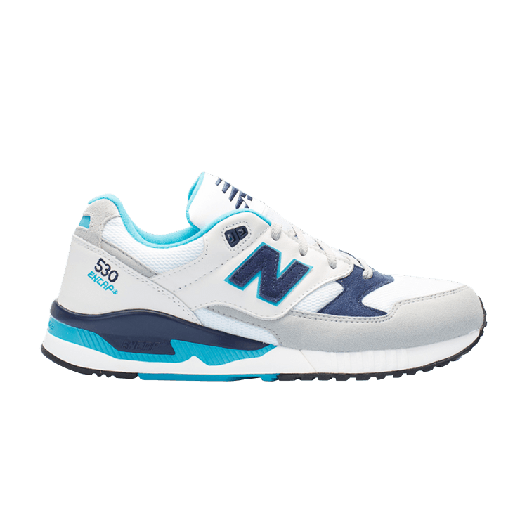 New Balance 530 White Navy Teal