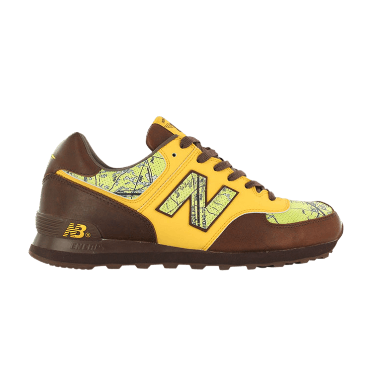 New Balance 574 Transportation Pack Brown Yellow Yellow Green