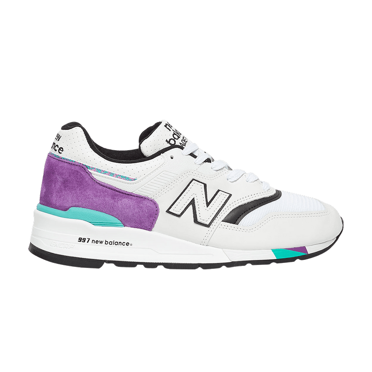 New Balance 997 White Purple Teal