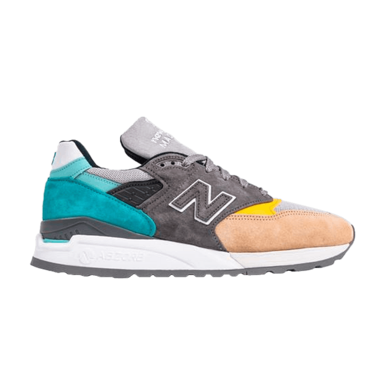 New Balance 998 Grey Blue Yellow