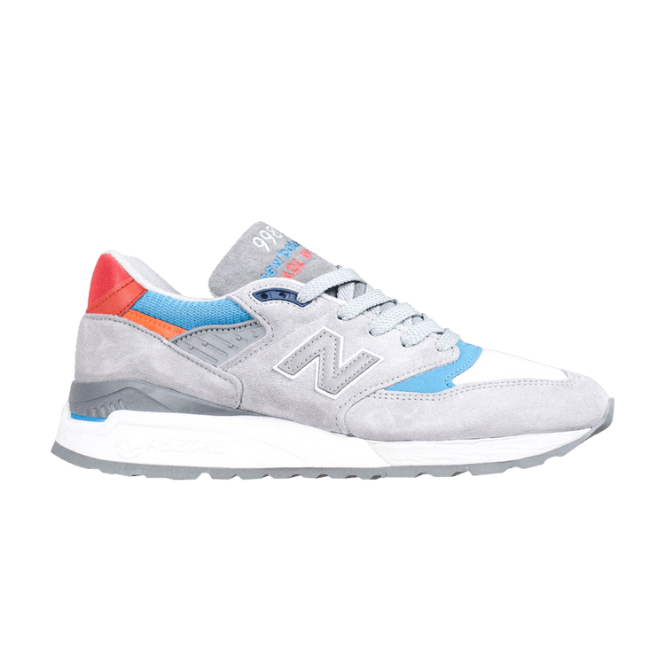 New Balance 998 Grey Light Blue Red