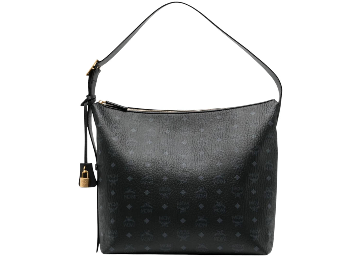MCM Aren Vi Large Hobo Bag Black