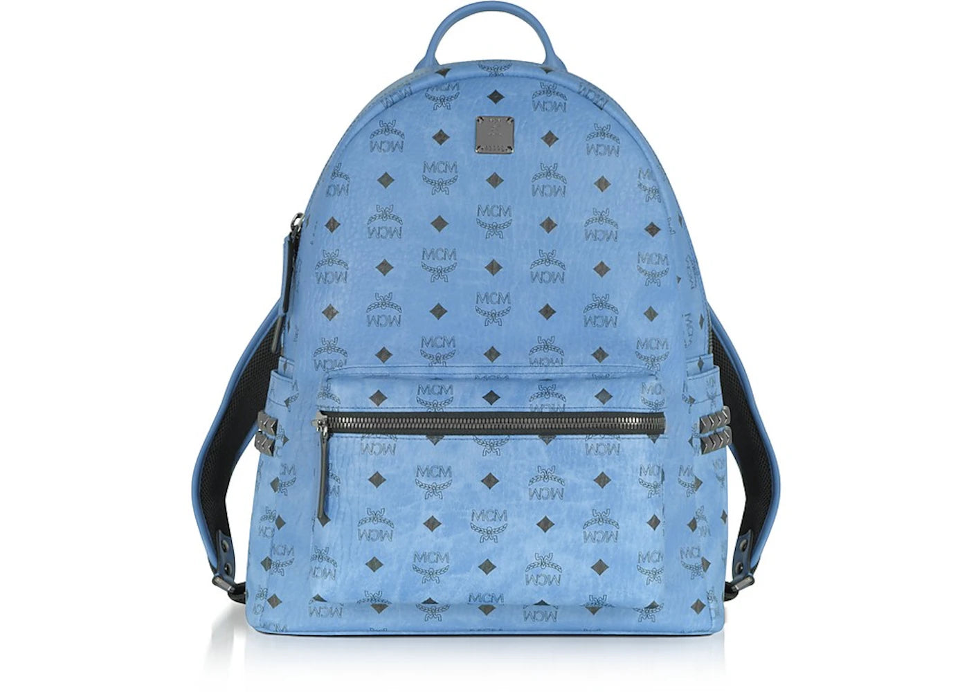 MCM Backpack Stark Side Studs Medium Denim