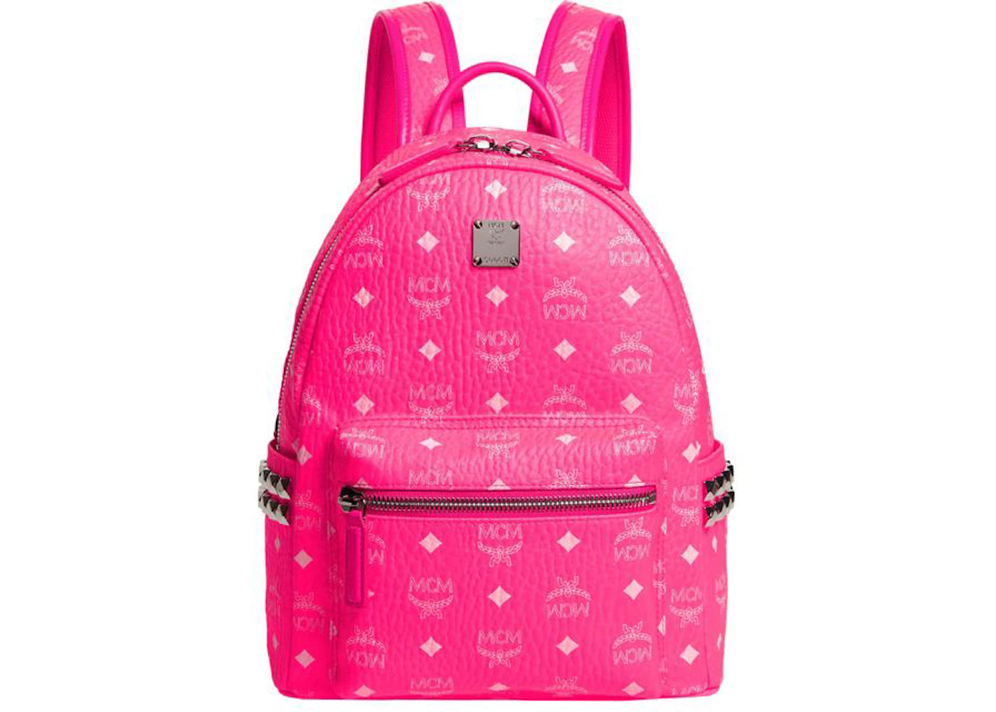 MCM Backpack Stark Visetos Neon Pink