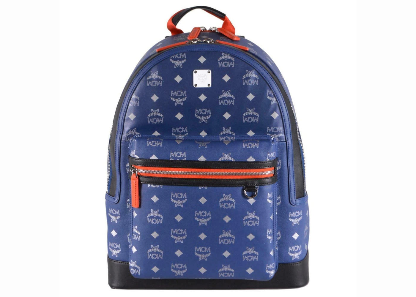 MCM Backpack Visetos Medium Estate Blue