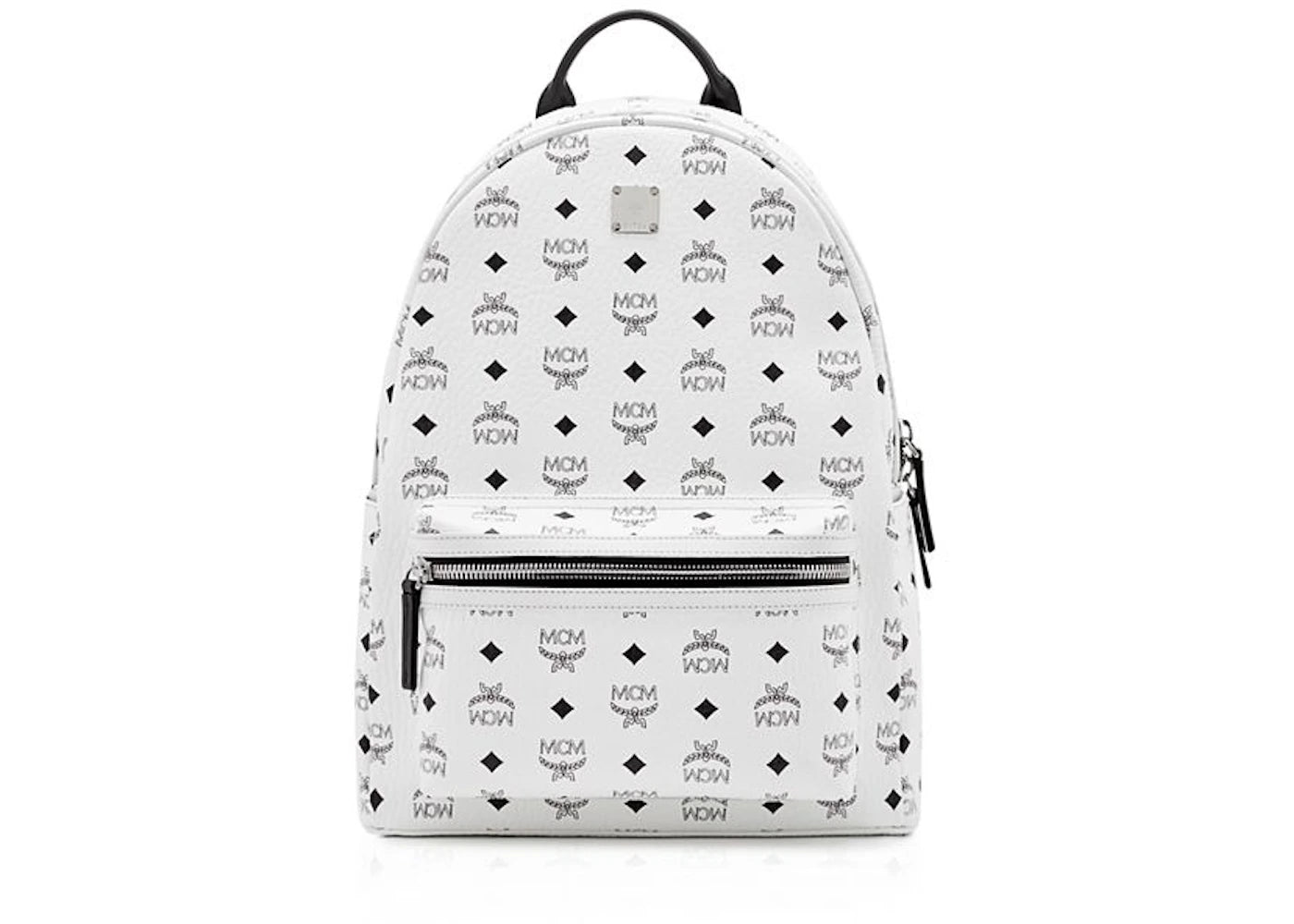 MCM Stark Backpack Visetos Medium White