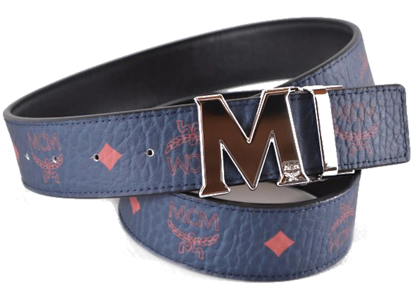 MCM Belt Visetos Blue