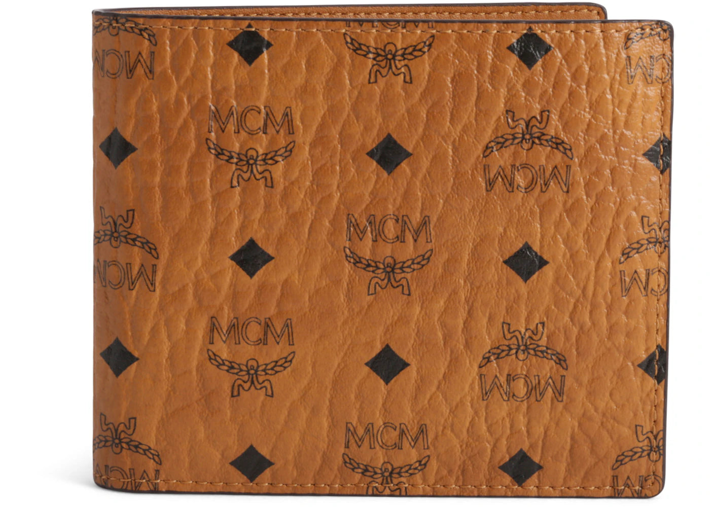 MCM Bifold Wallet Visetos Small Cognac