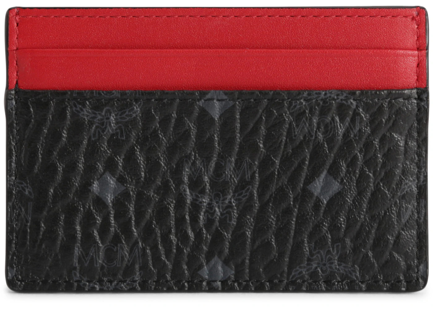 MCM Card Case Visetos Mini Black/Red