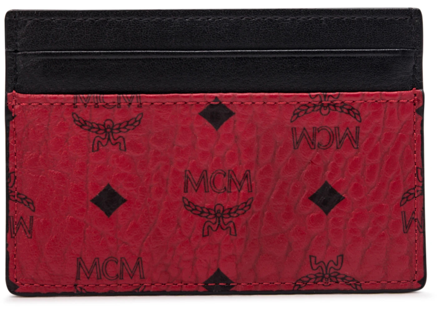 MCM Card Case Visetos Mini Red/Black