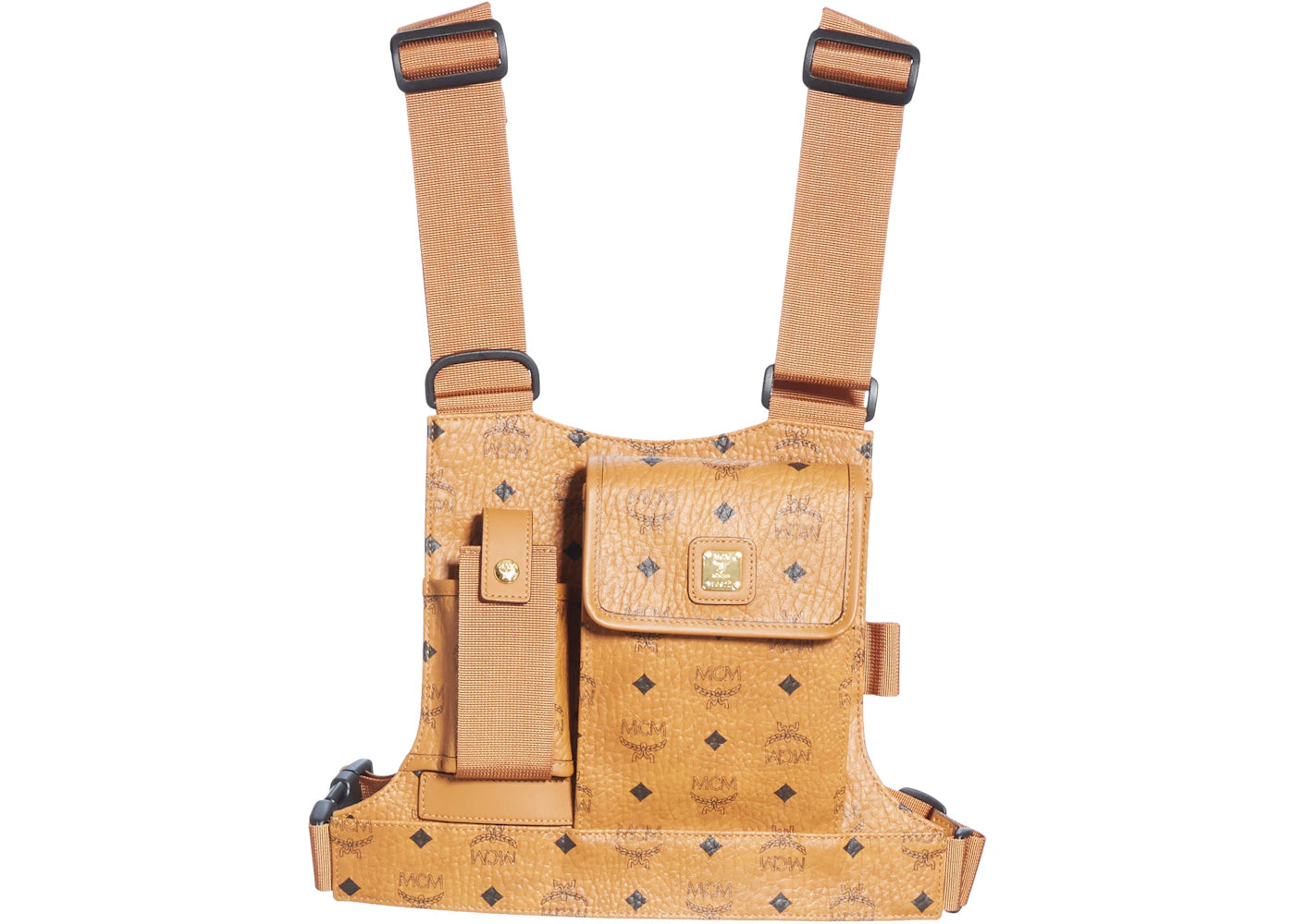 MCM Chest Pack Visetos Nordstrom Exclusive Cognac