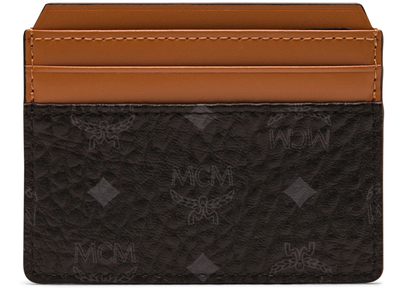 MCM Claus Card Case Visetos Cognac