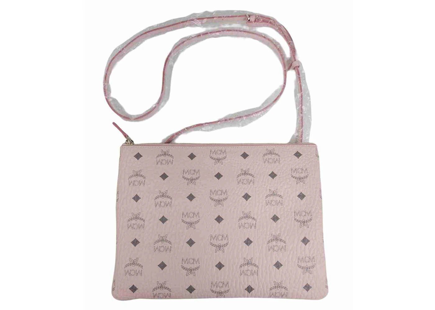 MCM Crossbody Pouch Visetos Powder Pink