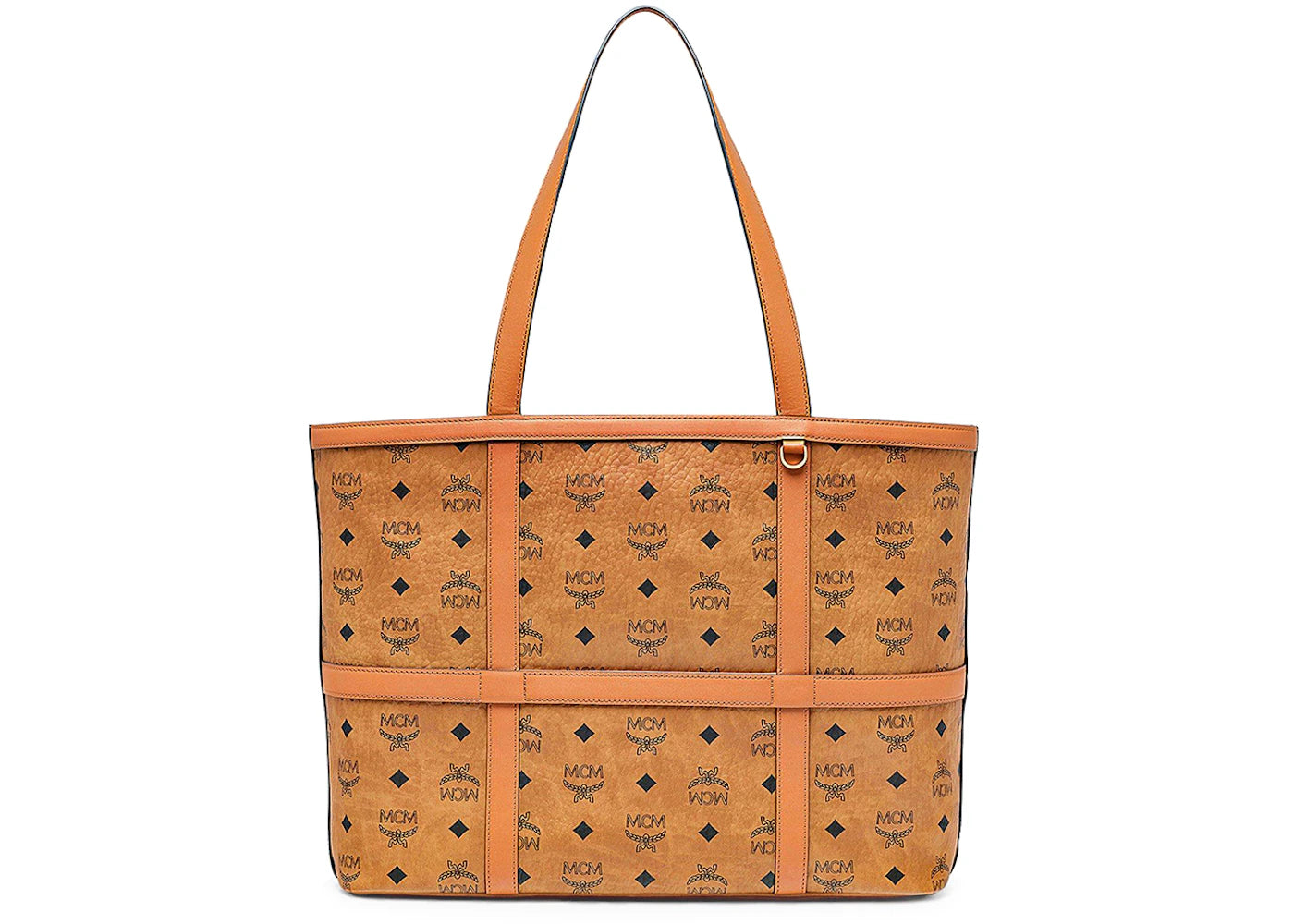 MCM Delmy Shopper Medium Visetos Cognac