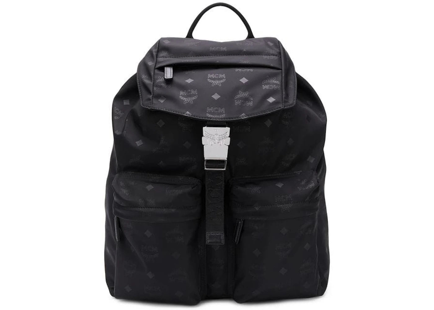 MCM Dieter Backpack Two Pocket Large Black