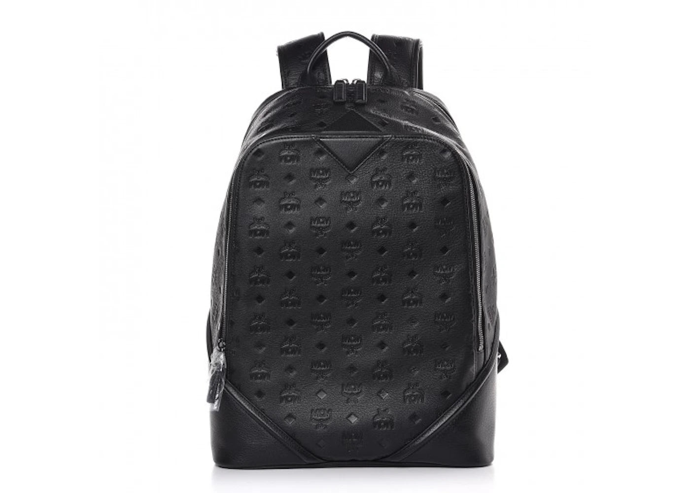 MCM Backpack Monogram Ottomar Leather Black