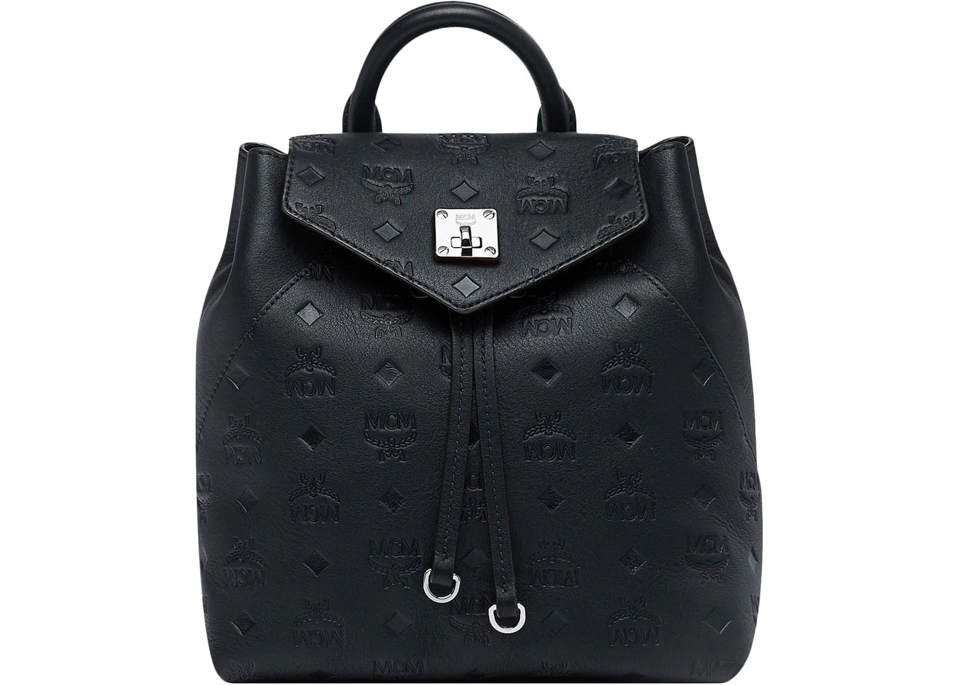 MCM Essential Backpack Monogram Black