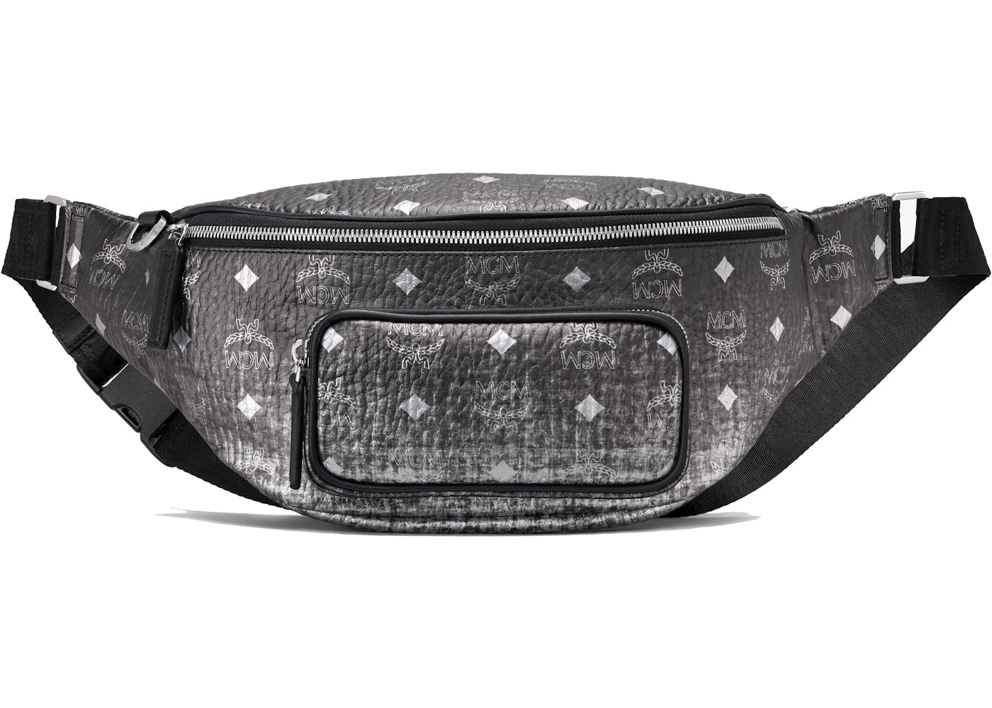 MCM Fursten Belt Bag Gradation Visetos Medium Silver