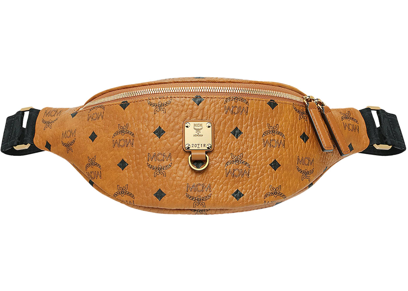 MCM Fursten Belt Bag Visetos Small Cognac