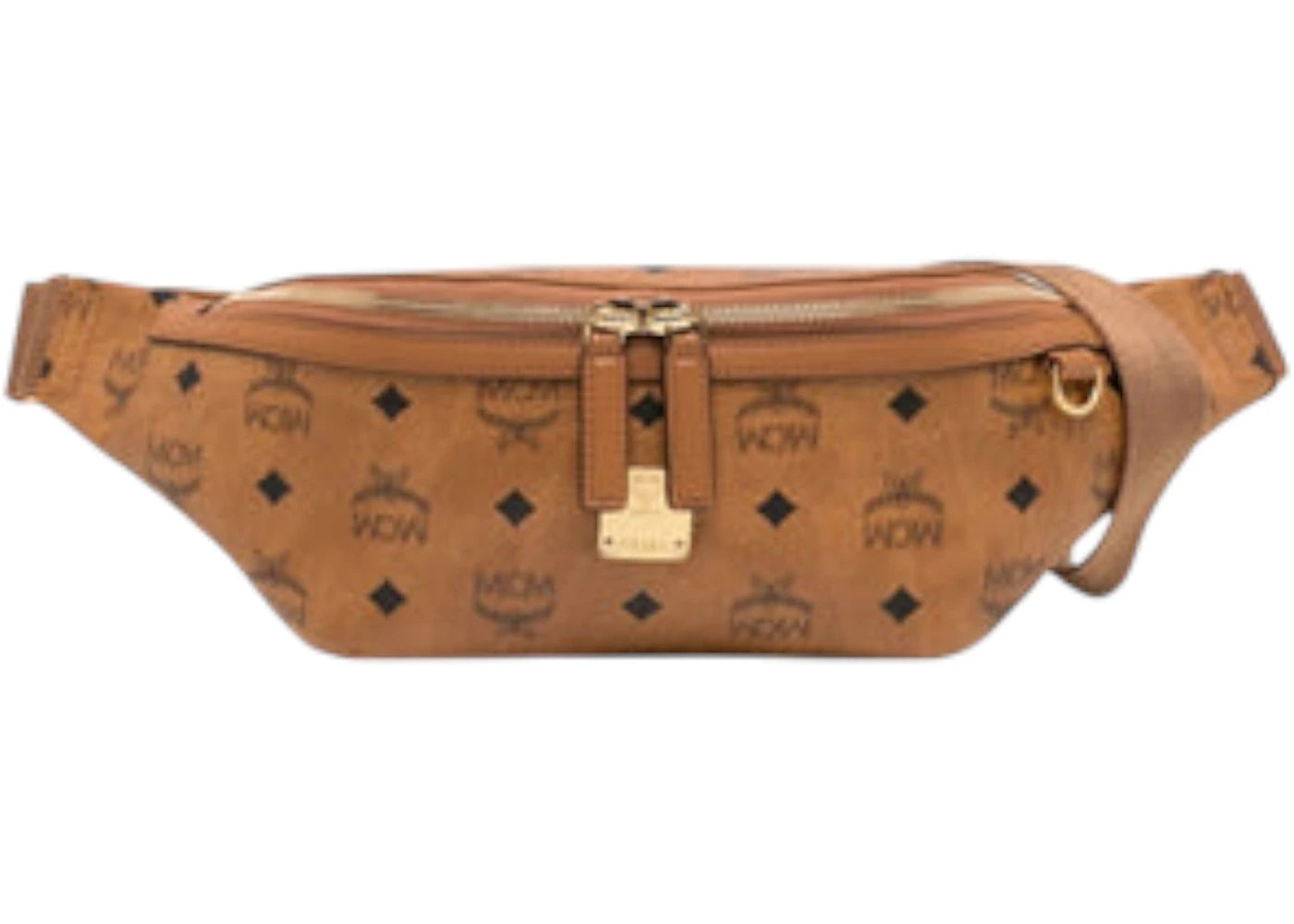 MCM Fursten Vi Medium Belt Bag Cognac
