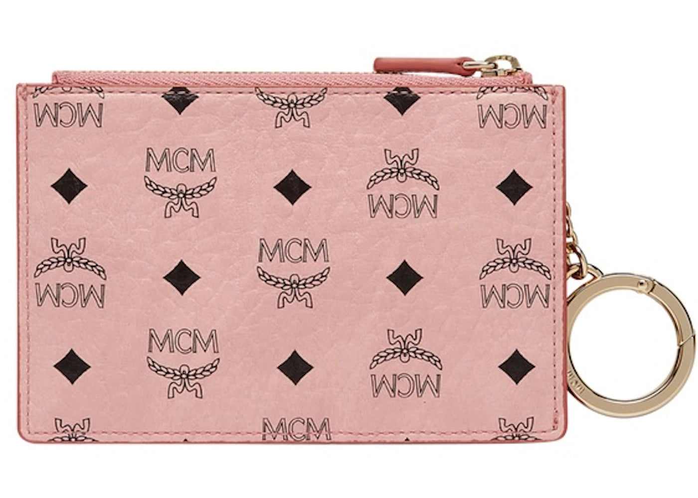 MCM Key Pouch Visetos Mini Soft Pink