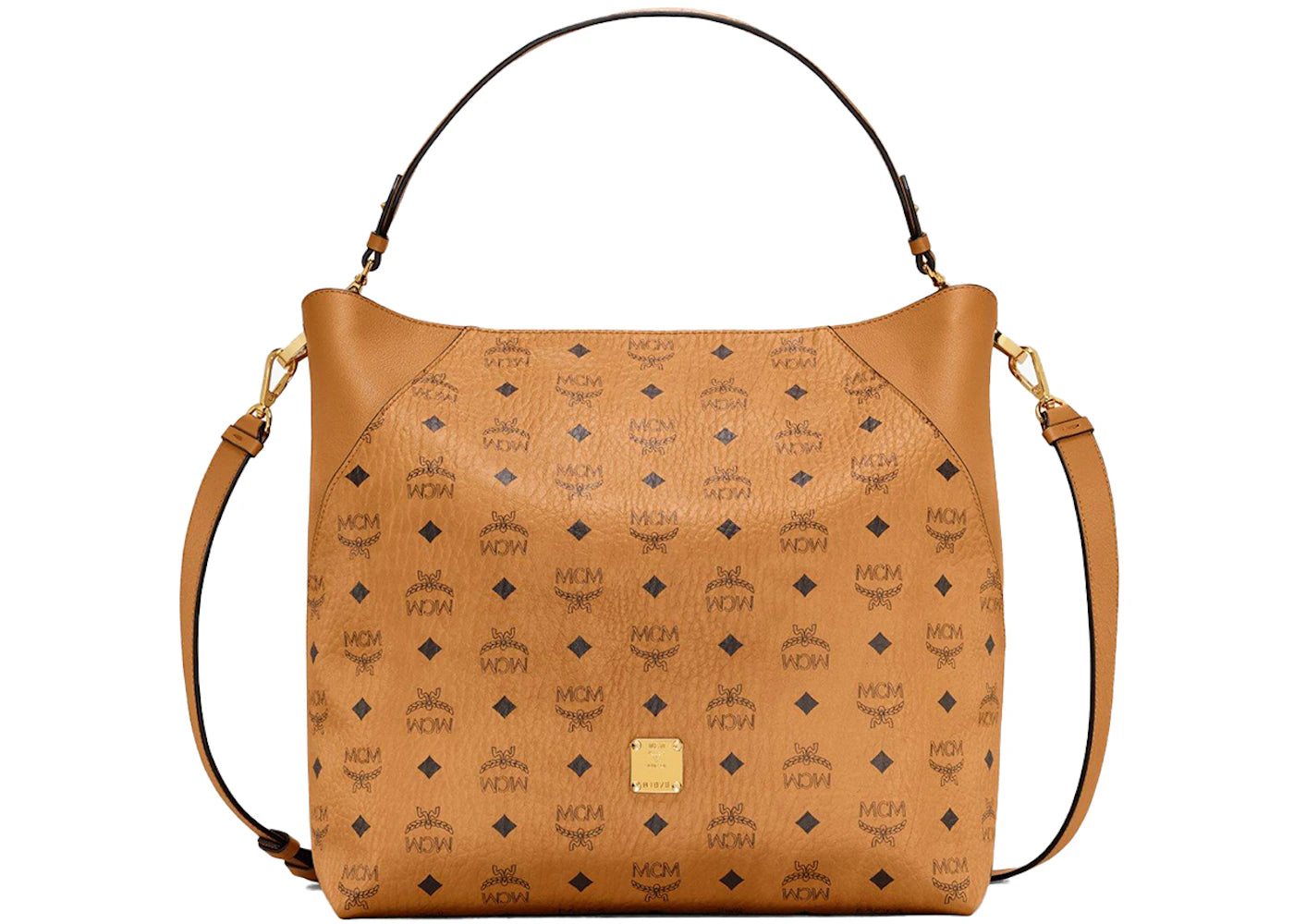 MCM Klara Hobo Large Visetos Cognac