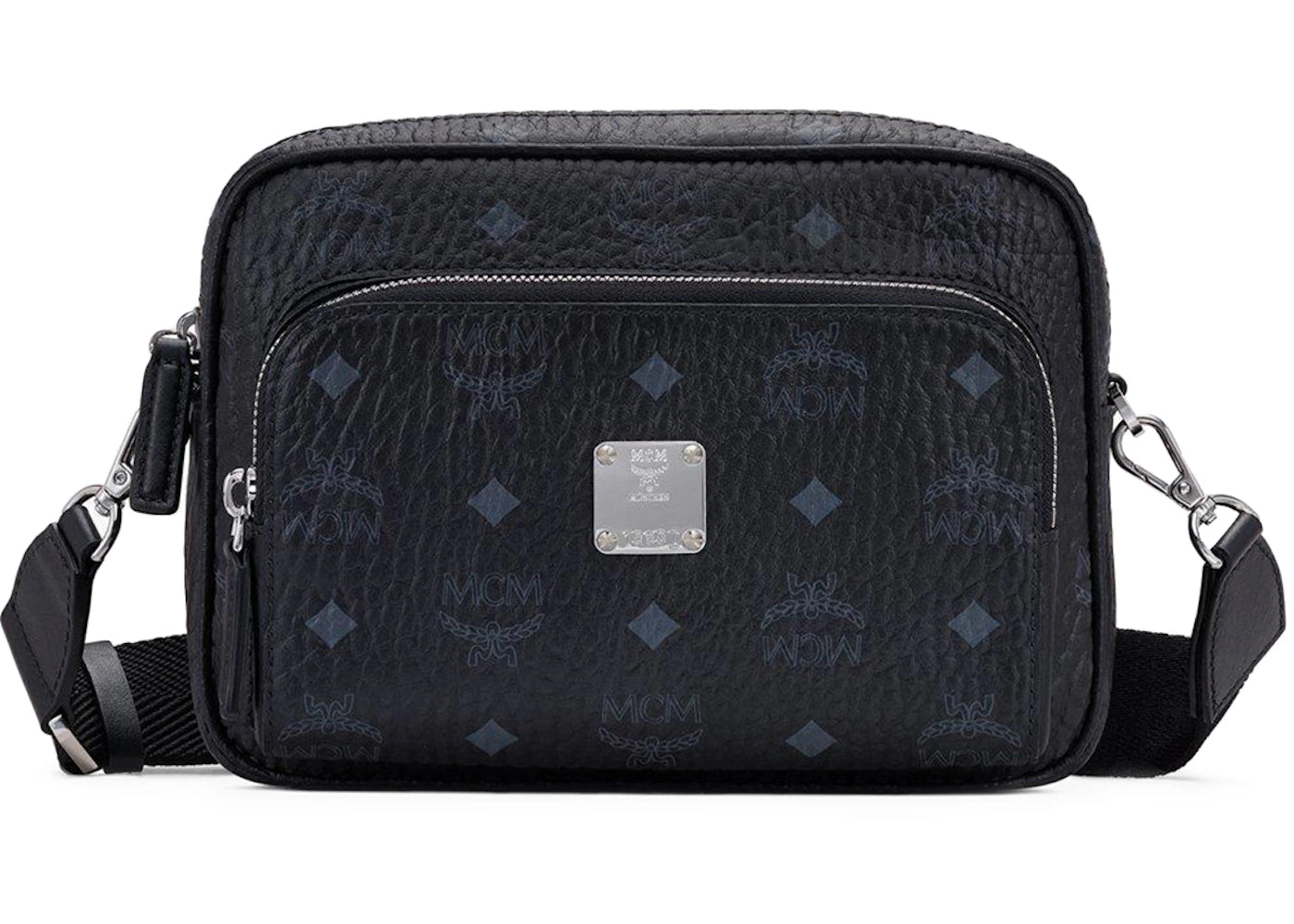 MCM Aren Crossbody Visetos Black