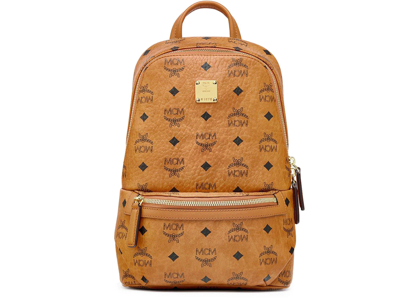 MCM Aren Sling Bag Visetos Cognac