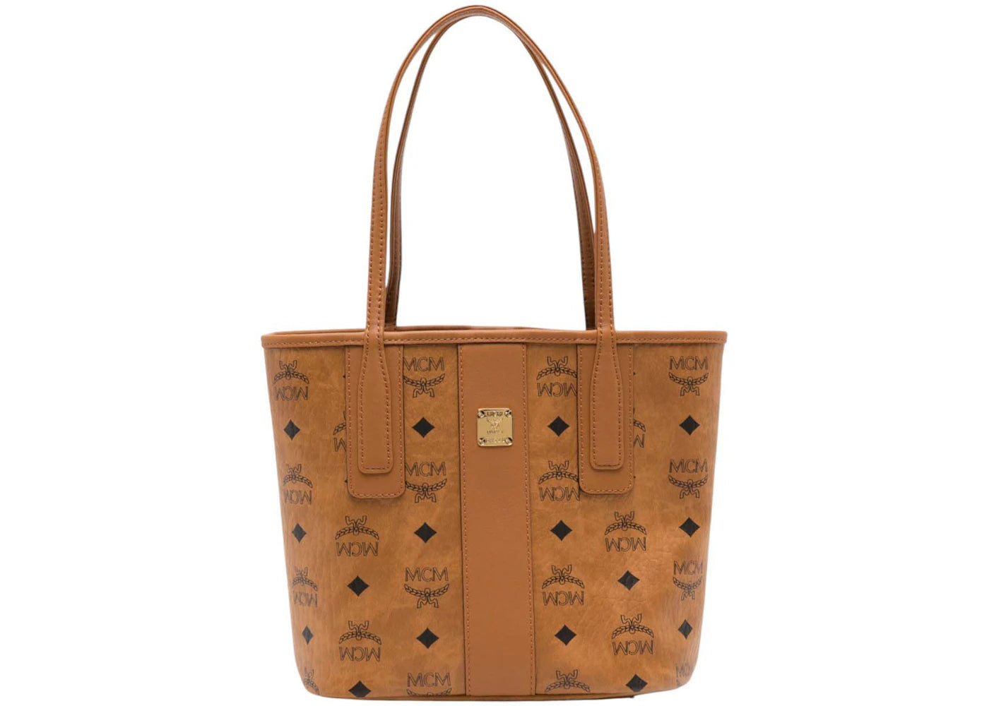 MCM Liz Vi Mini Shopper Cognac
