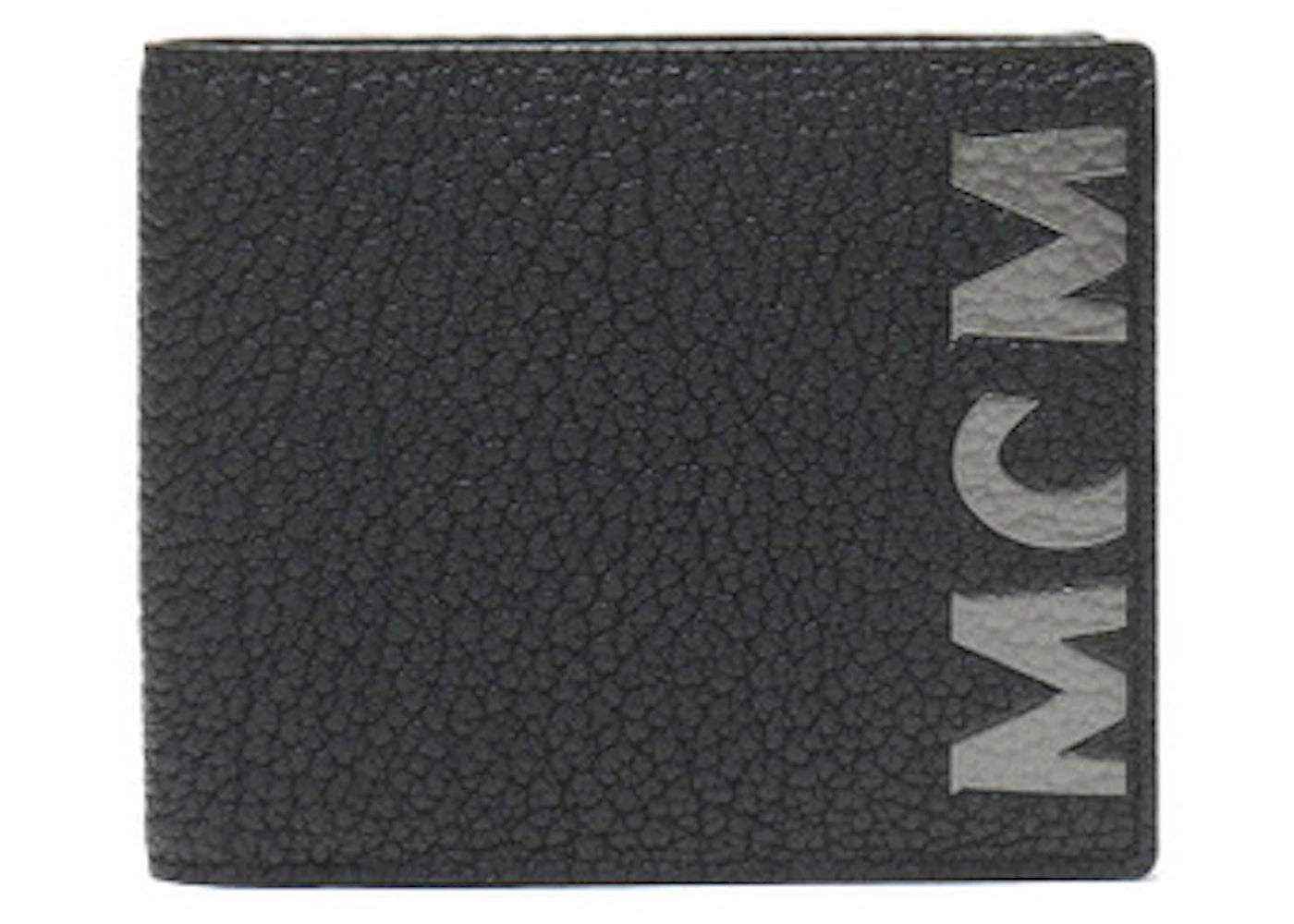 MCM Logo Printed Short Wallet Black