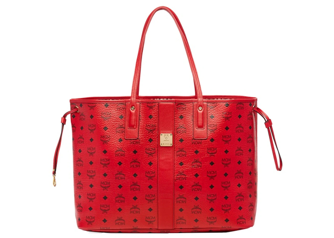 MCM Reversible Liz Shopper Visetos Large Ruby Red