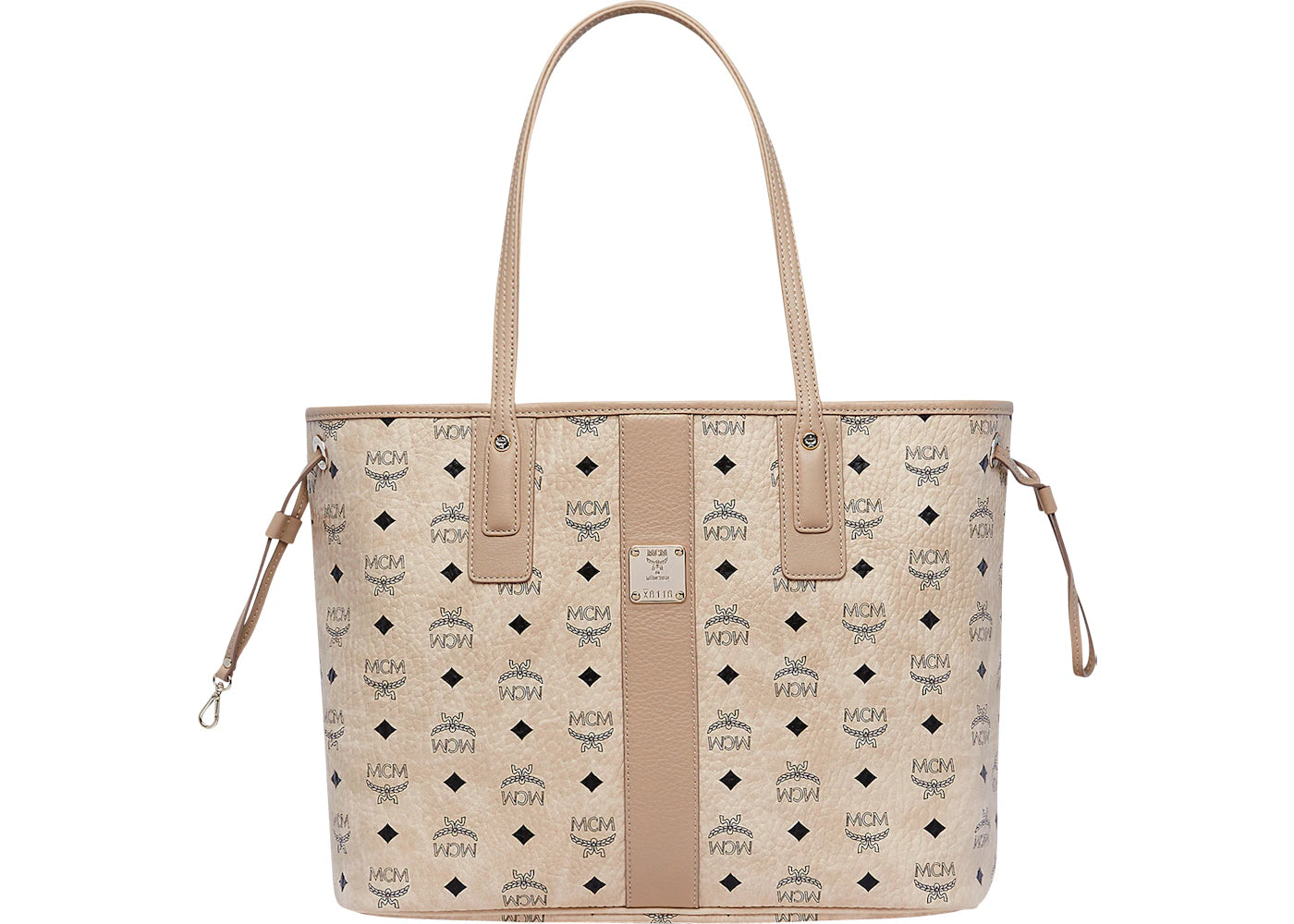 MCM Reversible Liz Shopper Visetos Medium Beige