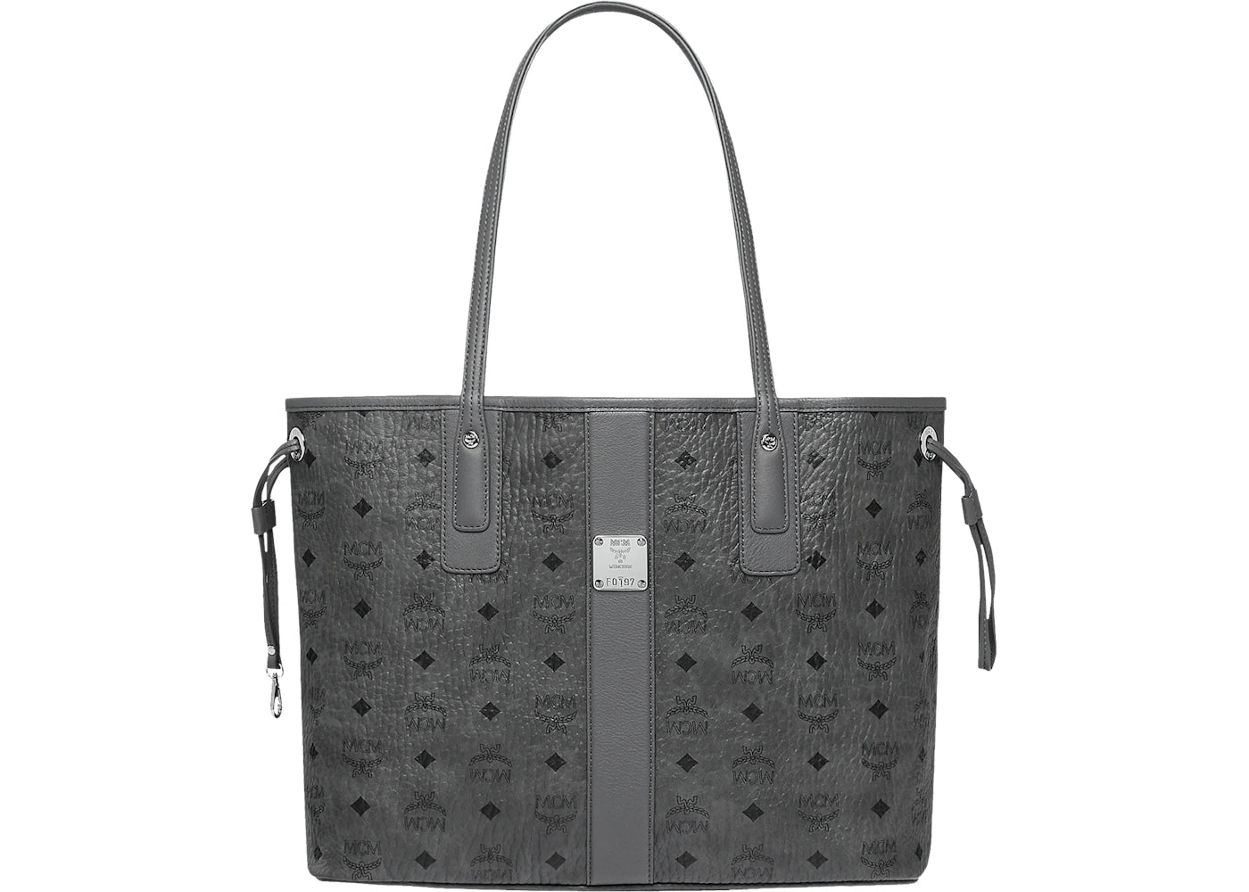 MCM Reversible Liz Shopper Visetos Medium Phantom Grey