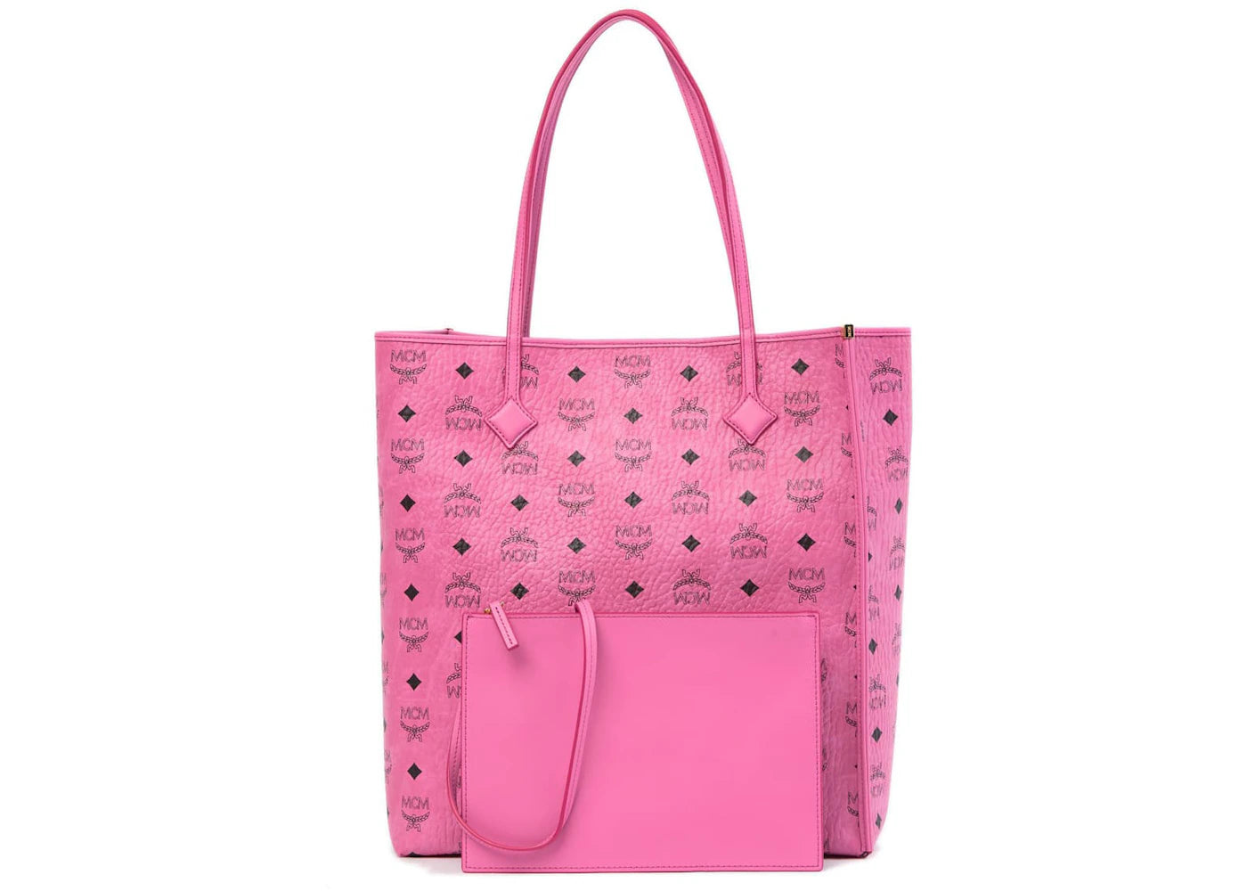 MCM Shopper Tote Visetos Pink