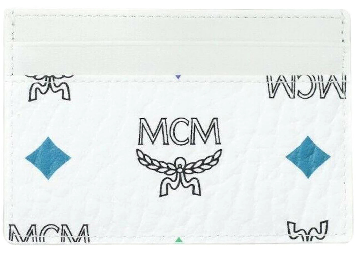 MCM Spectrum Diamond Visetos Card Case White