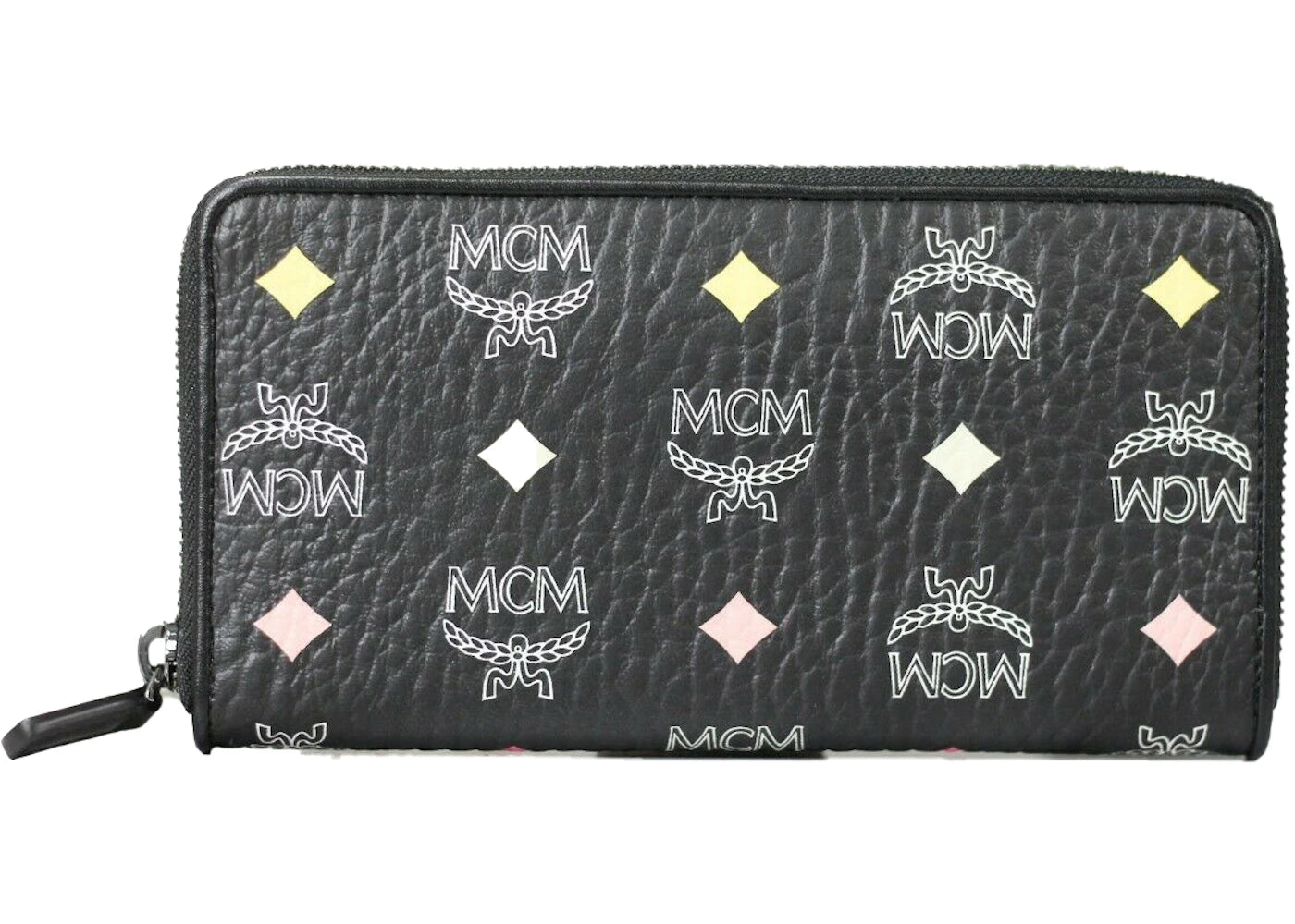 MCM Spectrum Diamond Visetos Wallet Clutch Large Black