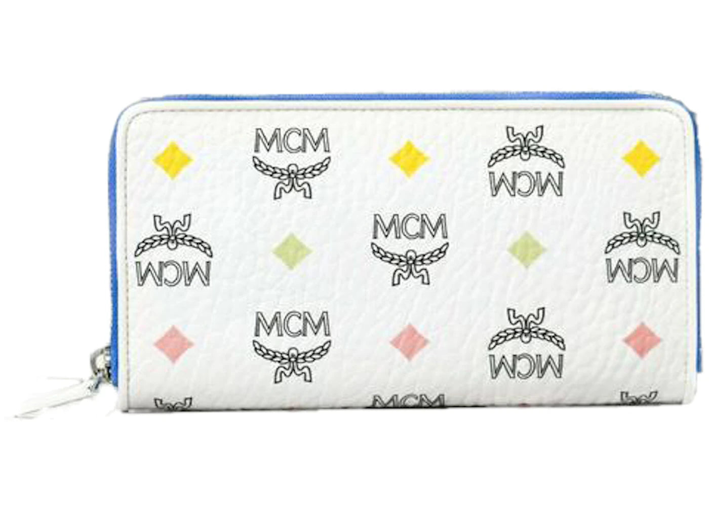 MCM Spectrum Diamond Visetos Wallet Clutch Large White