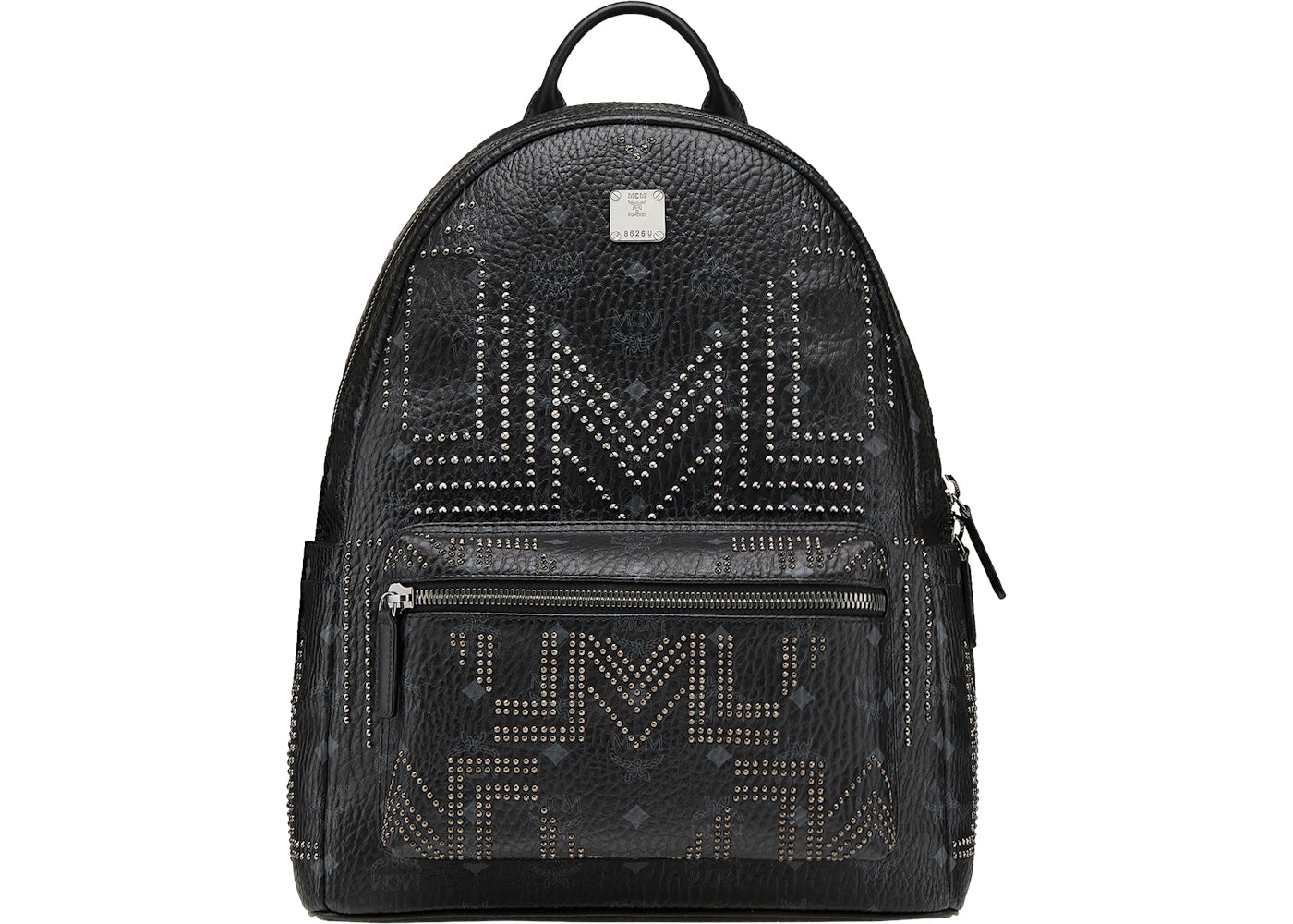 MCM Stark Backpack Gunta M Studs Visetos Black