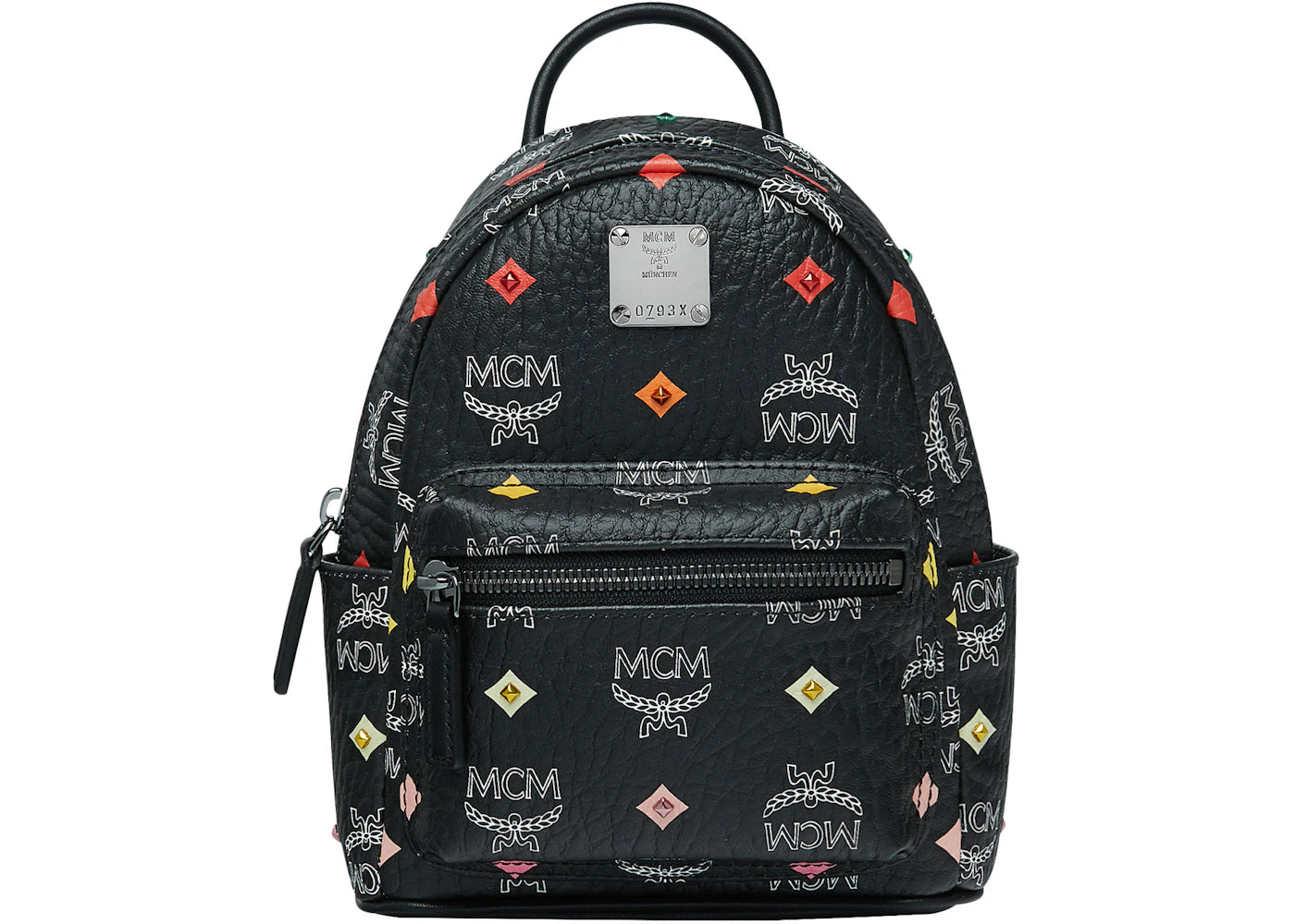 MCM Stark Bebe Boo Backpack Skyoptic Diamond Black