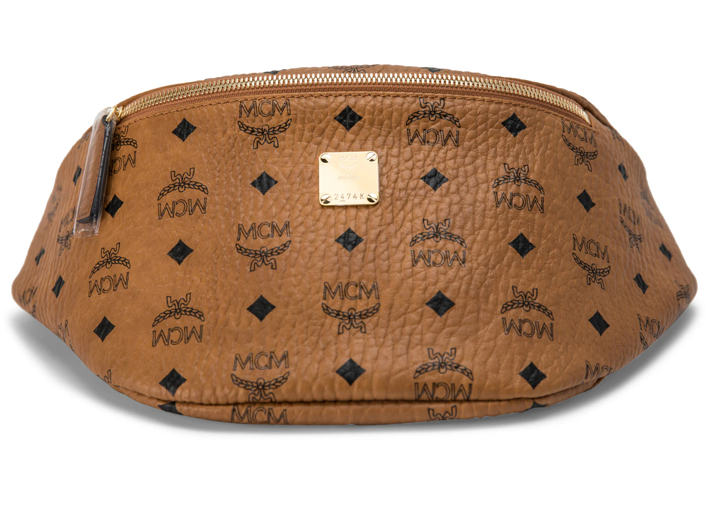 MCM Stark Belt Bag Visetos Medium Cognac