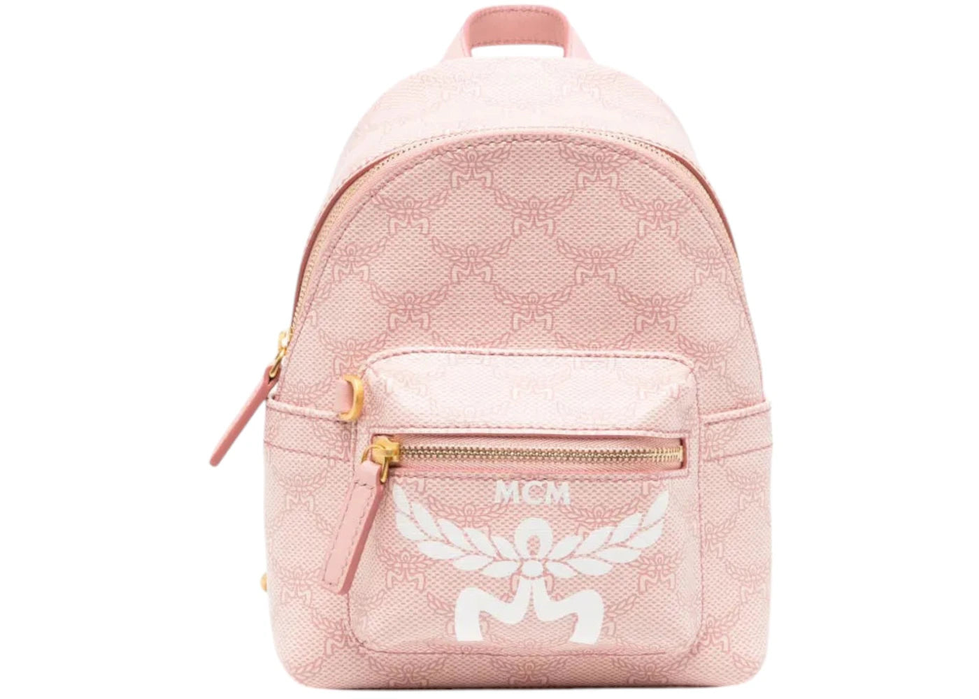 MCM Stark Lauretos Xmini Backpack Silver Pink