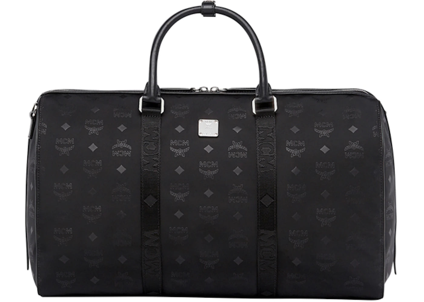 MCM Traveler Weekender Monogram Nylon Black