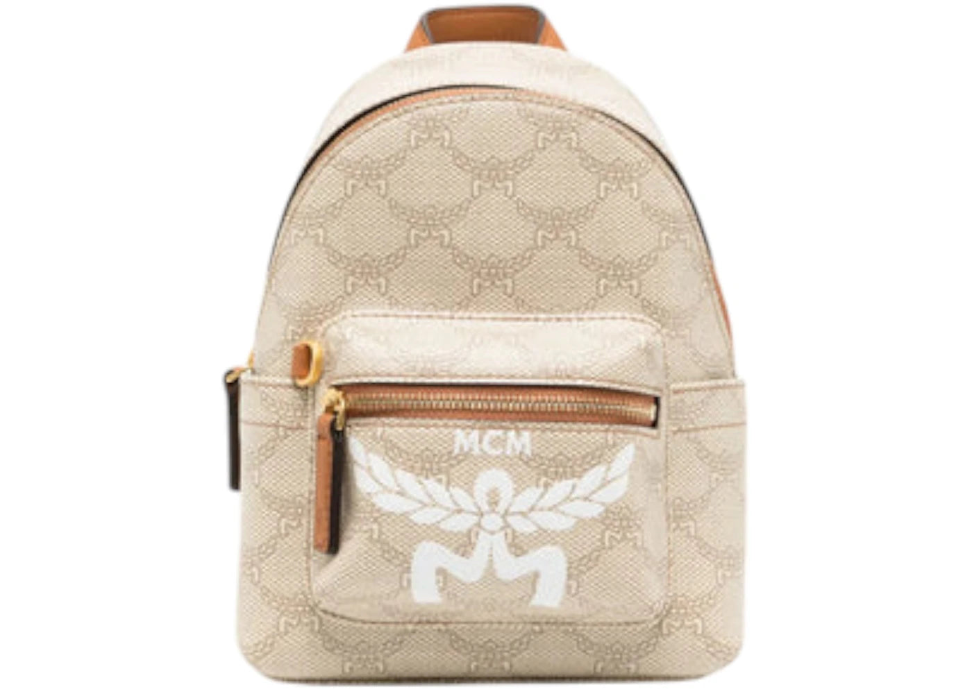 MCM Unisex Stark Lauret Xmini Backpack Oatmeal
