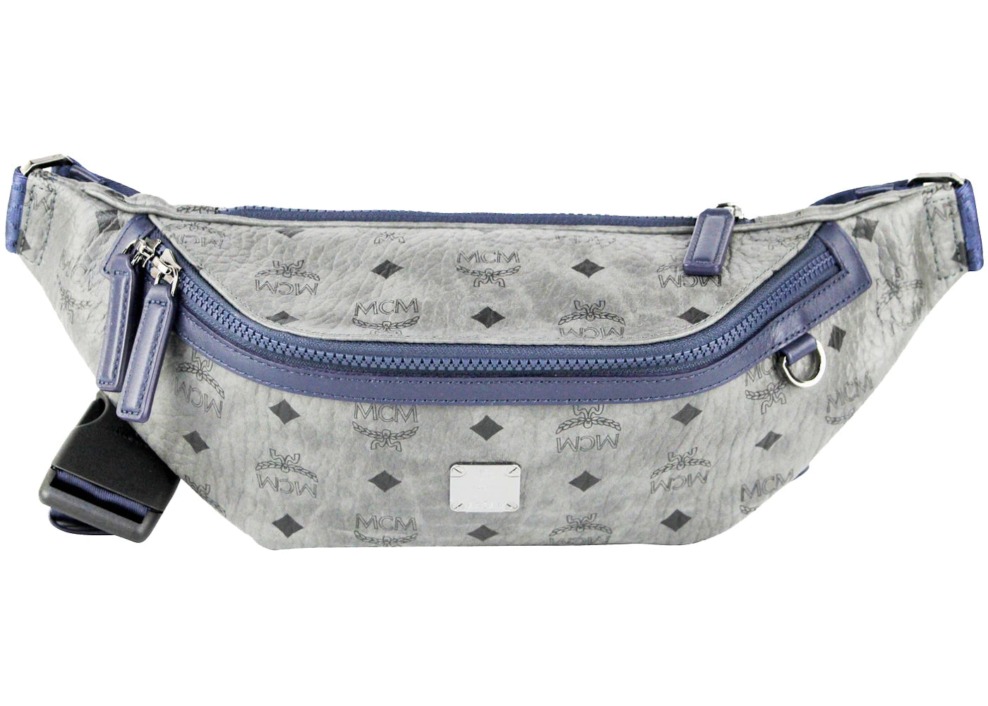 MCM Visetos Waist Bag Medium Phantom Grey