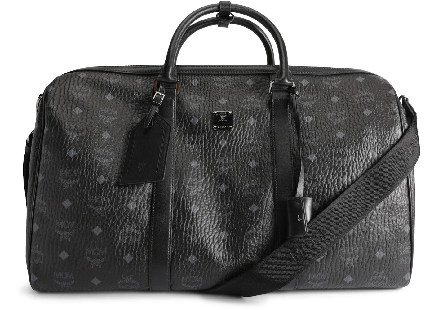 MCM Voyager Duffle Visetos Large Black