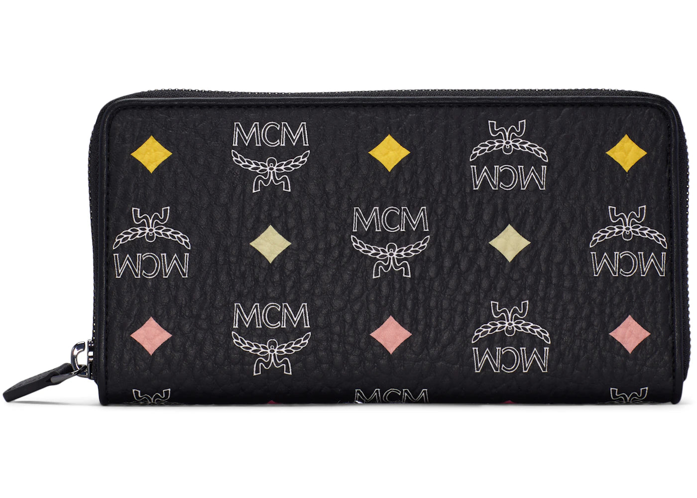 MCM Zip Around Wallet Visetos Skyoptic Large Black