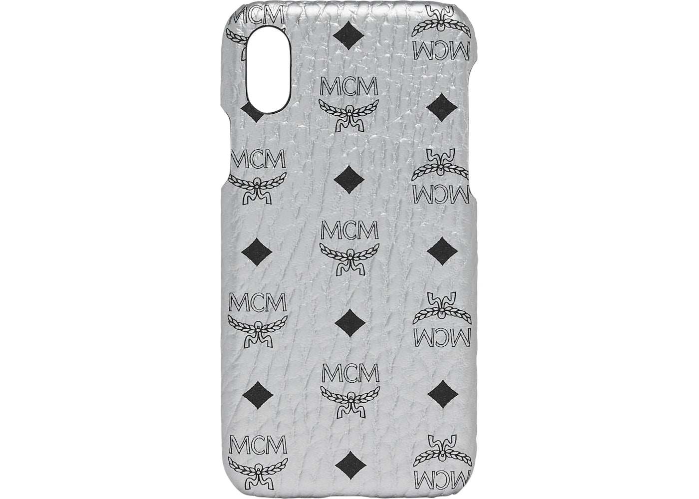 MCM iPhone X Case Visetos Berlin Silver