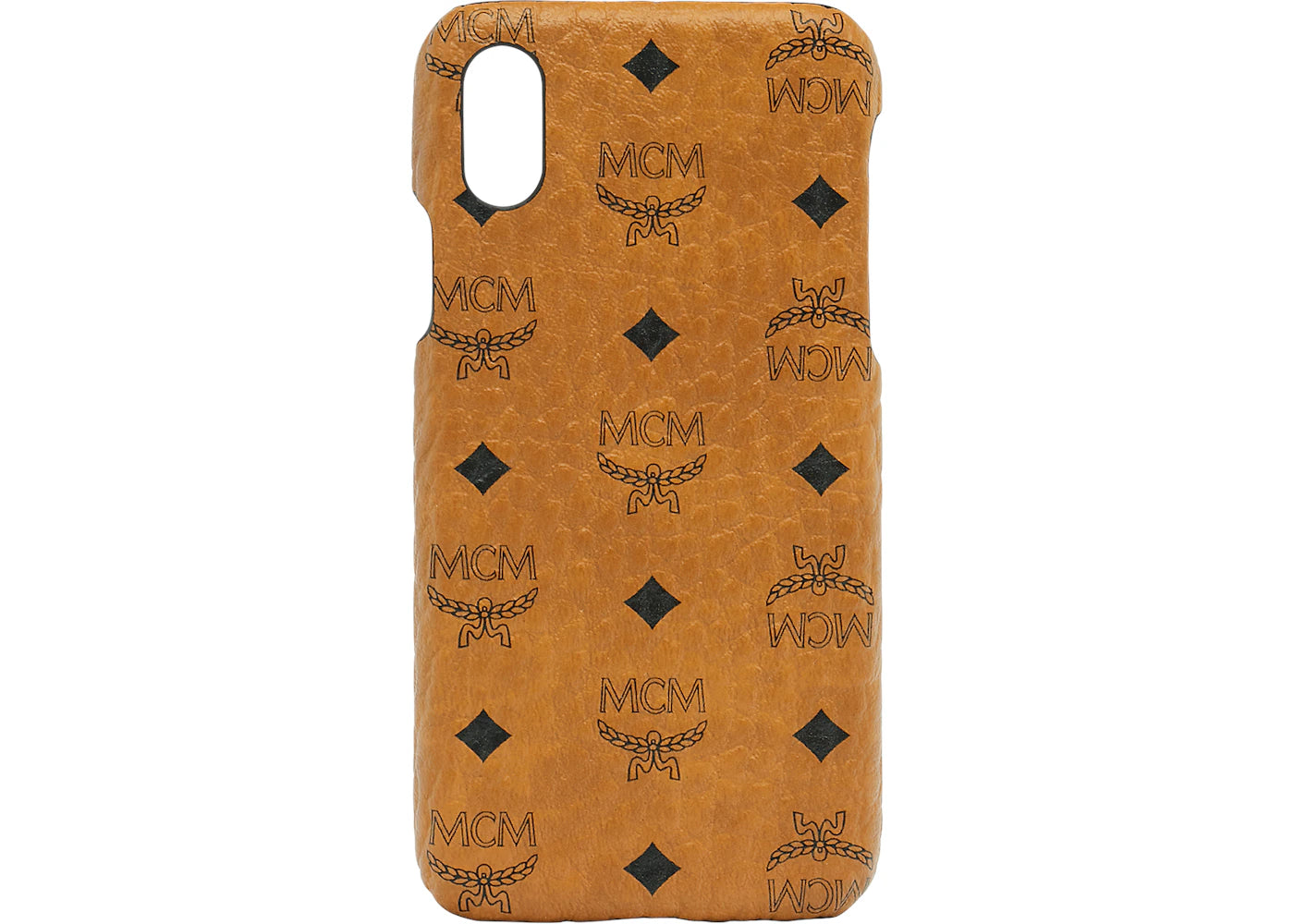 MCM iPhone X Case Visetos Original Cognac