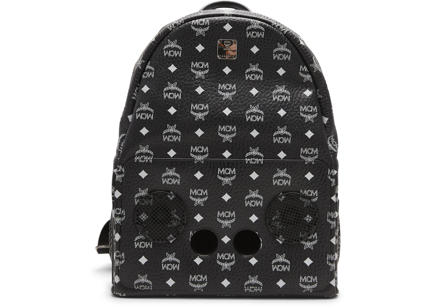 MCM x WizPak Stark Backpack Visetos Medium Black