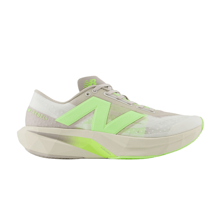 New Balance FuelCell Rebel v4 Moonrock Bleached Lime Glo